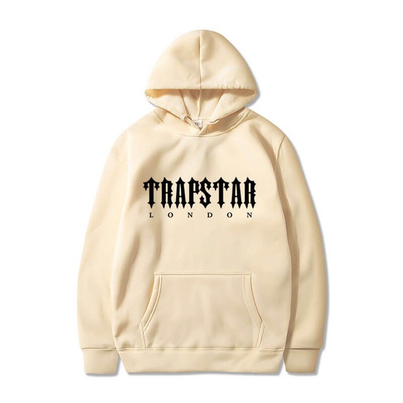 Trapstar London City Φουτερ με Κουκουλα ανδρικα κρέμα Greece | YS14-884