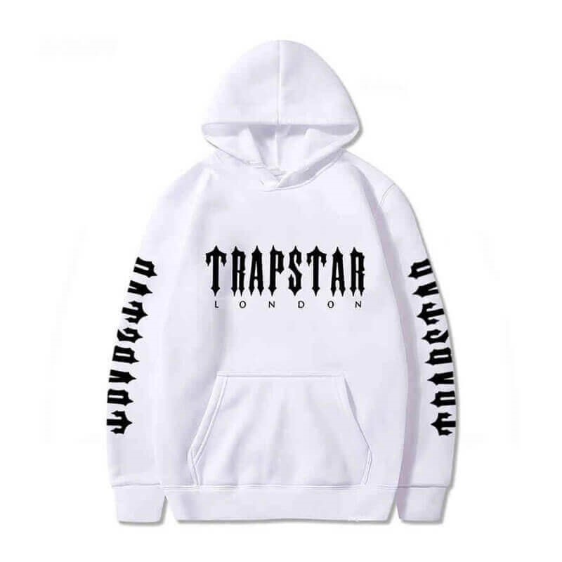 Trapstar London Galaxy City Φουτερ με Κουκουλα ανδρικα ασπρα Greece | VF39-554