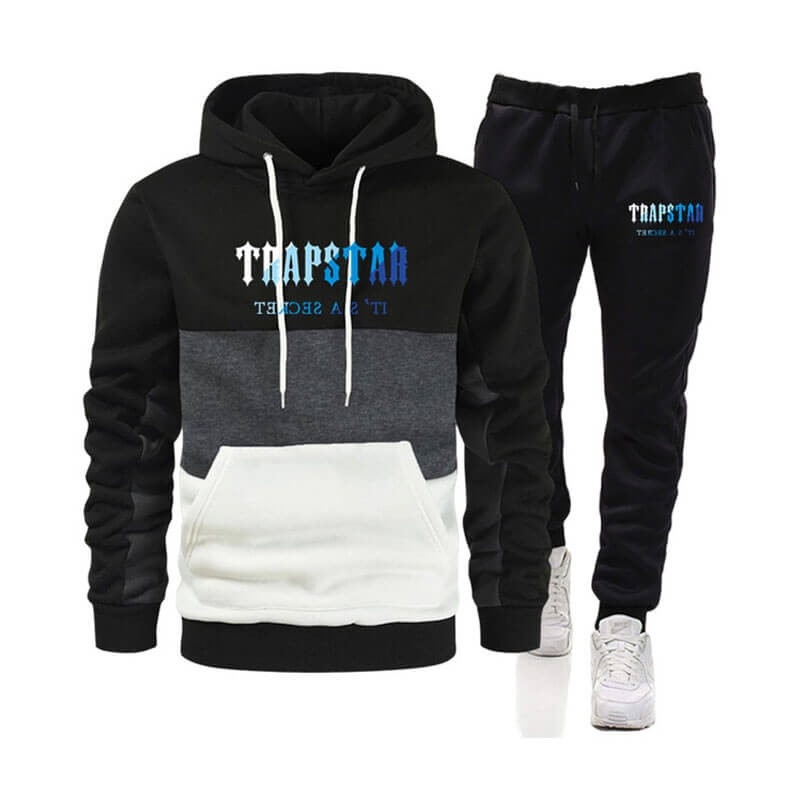 Trapstar Merch It\'s a Secret Printed Logo Set ανδρικα μαυρα Greece | TK62-471