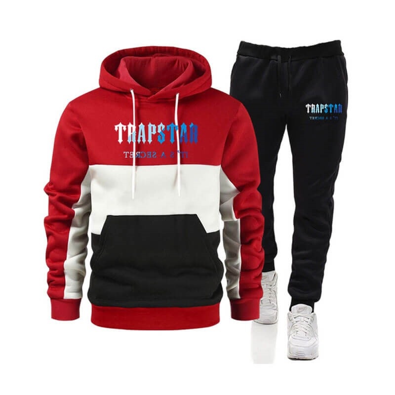 Trapstar Merch It\'s a Secret Printed Logo Set ανδρικα κοκκινα Greece | VY54-950