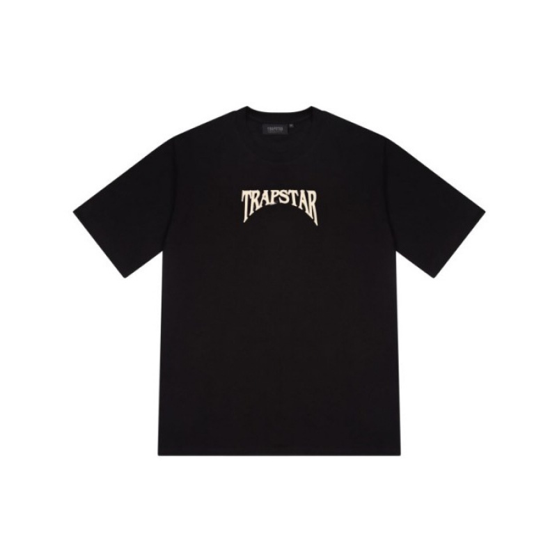 Trapstar Panthera Tee μπλουζακια ανδρικα μαυρα Greece | XY90-545