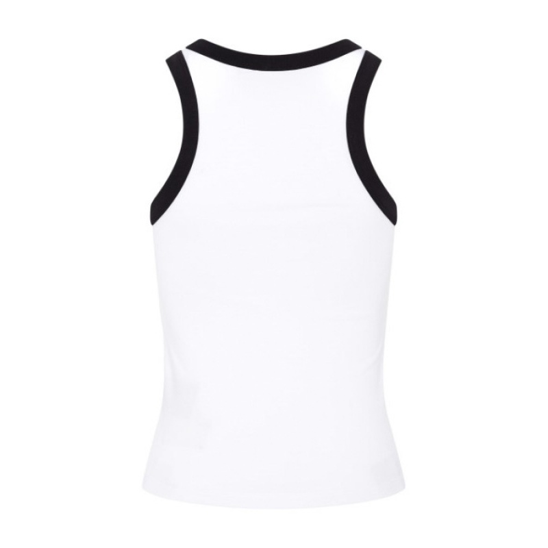 Trapstar Racer Vest Τοπ γυναικεια ασπρα μαυρα Greece | TR29-313