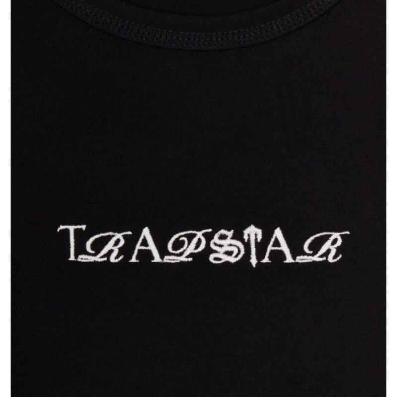 Trapstar Script Boxer Σορτσ γυναικεια μαυρα ασπρα Greece | CS73-163