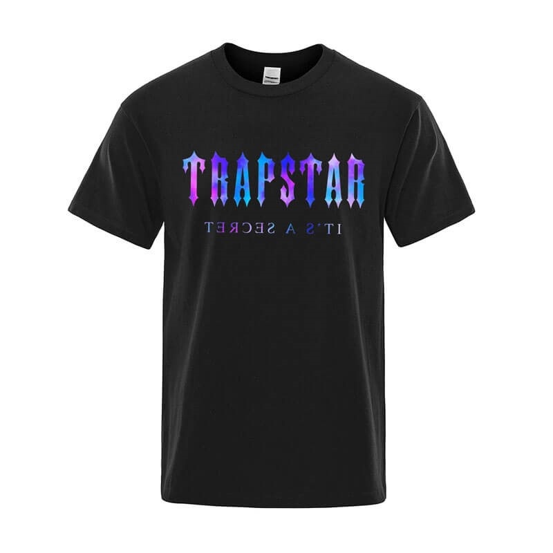 Trapstar Soft κοντο Sleeve μπλουζακια ανδρικα μαυρα Greece | ID92-443