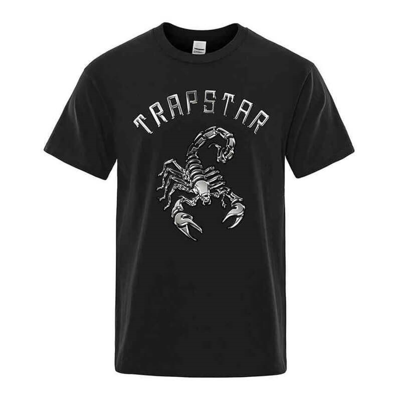 Trapstar Spider Printed σταμπεσ Tee μπλουζακια ανδρικα μαυρα Greece | HC99-342