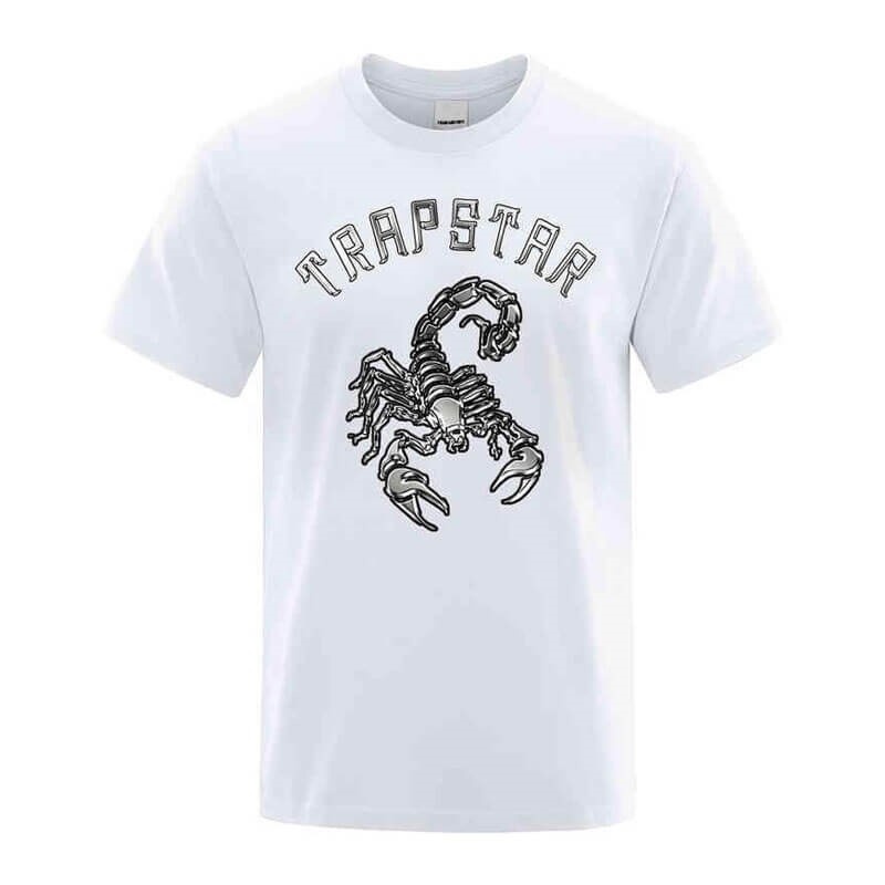 Trapstar Spider Printed σταμπεσ Tee μπλουζακια ανδρικα ασπρα Greece | LH24-798