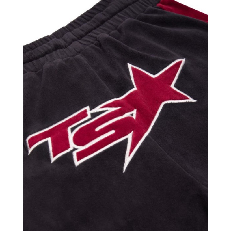 Trapstar TS-Star Velour tracking Bottoms Παντελονι γυναικεια μπορντο Greece | ZK70-394