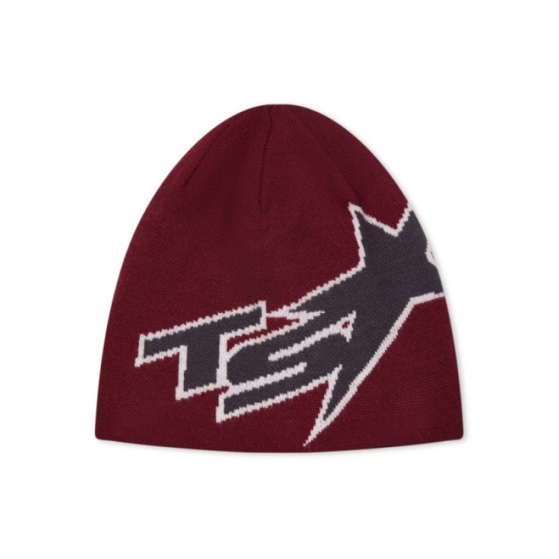 Trapstar TS Star Beanie καπελα ανδρικα κοκκινα Greece | GI78-658