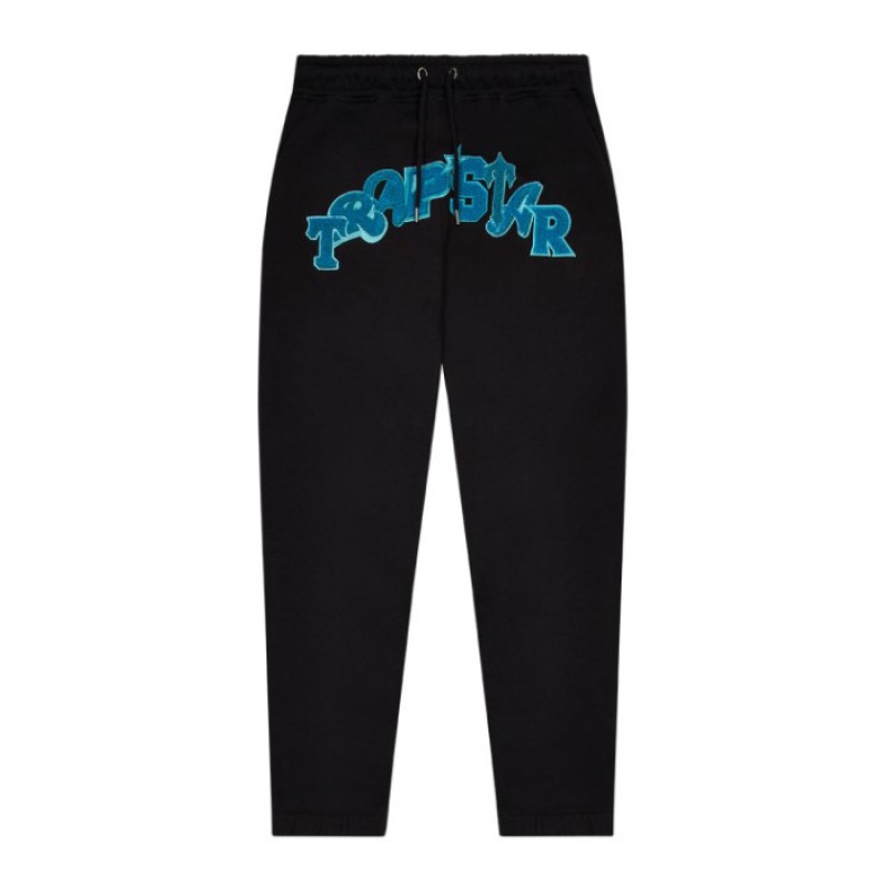 Trapstar Wildcard Jogging Bottoms Set ανδρικα μαυρα τυρκουάζ Greece | XO19-329